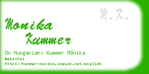 monika kummer business card